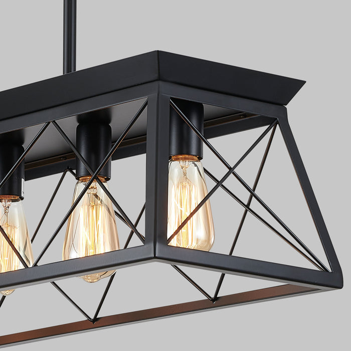 Chandelier Pendant Light For Dining Room Kitchen, 5 Light Fixture With Adjustable Height