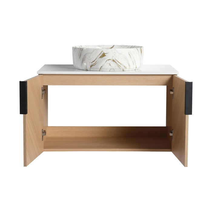 Wall Mounted Bathroom Vanity & Art Sink