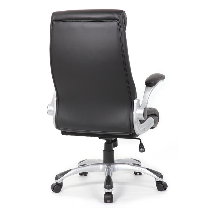 High Back Ergonomic Executive Office Chair, Adjustable Height And Lumbar Support For Home & Office - Black