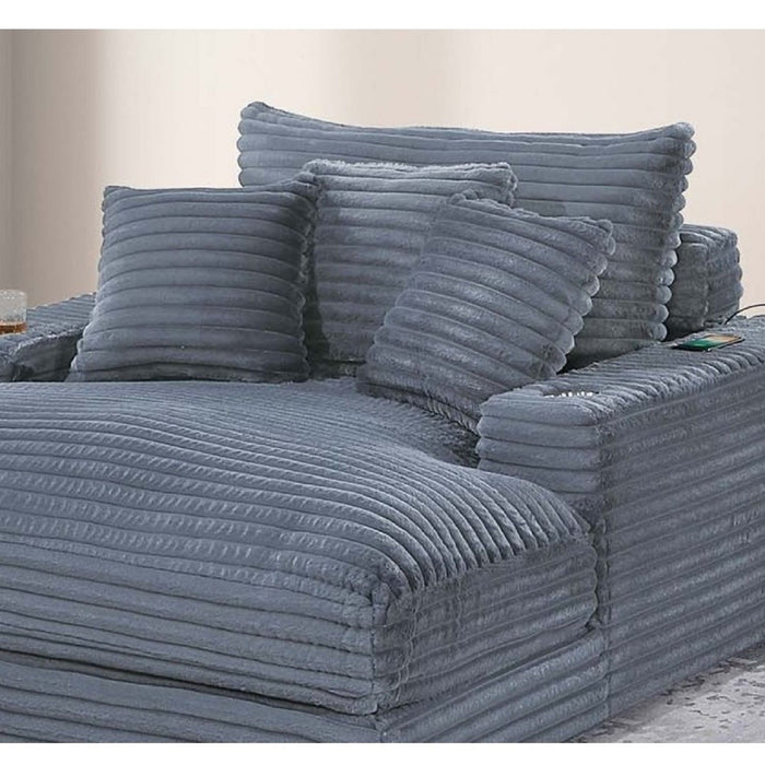 Chaise Lounge With 2 Cup Holders And USB Ports