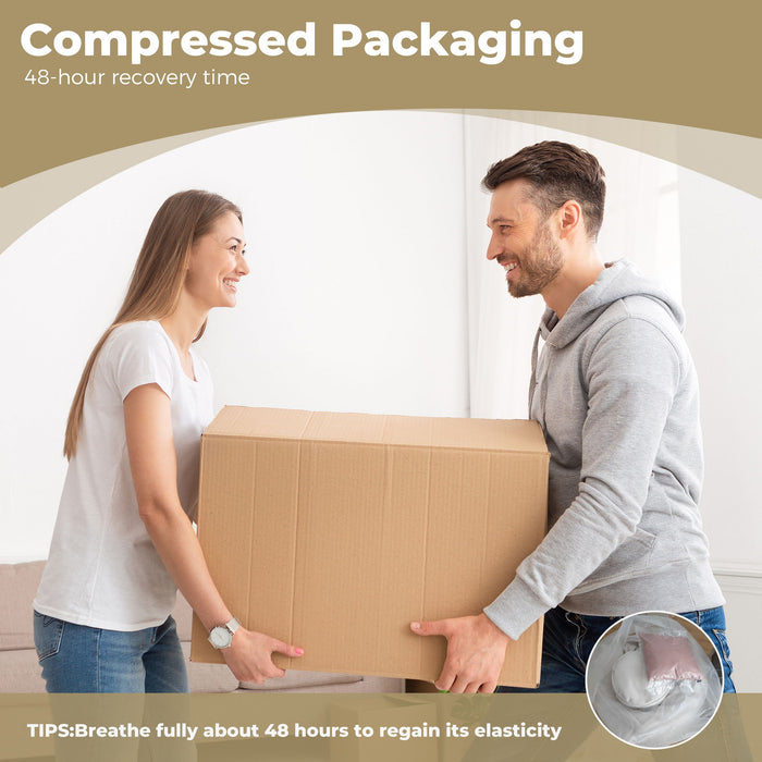 Lazy Sofa High Back Bean Bag Chair Couch With 3 Pillows