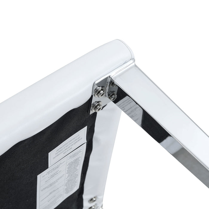 Elegant Upholstered Chairs & Metal Legs