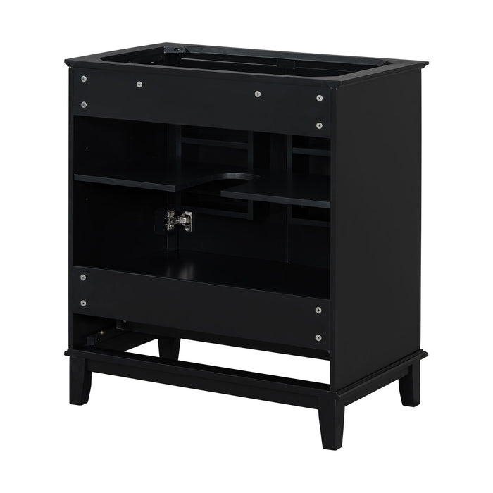 Modern Bathroom Vanity Base Only With Doors And Drawer