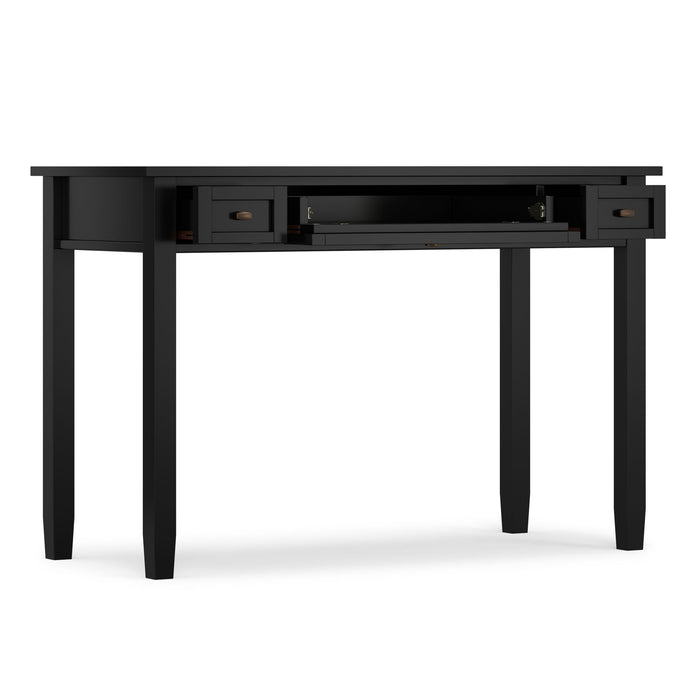 Warm Shaker - Writing Desk With Drawers - Black