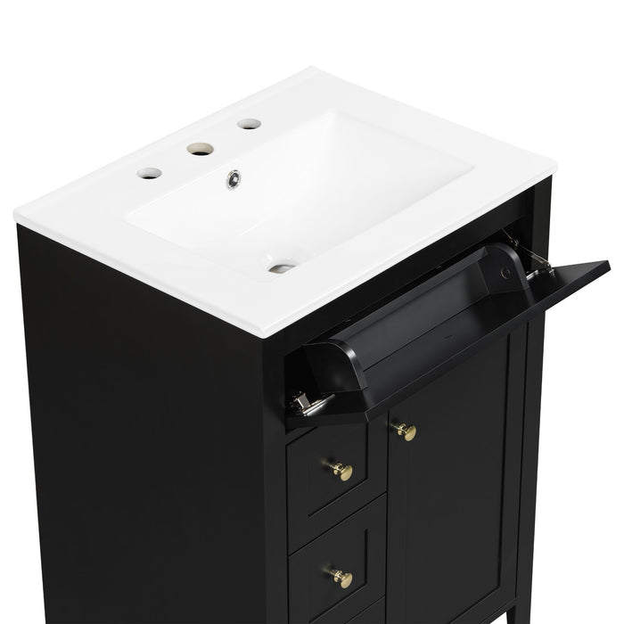 Modern Black Bathroom Vanity With Sink