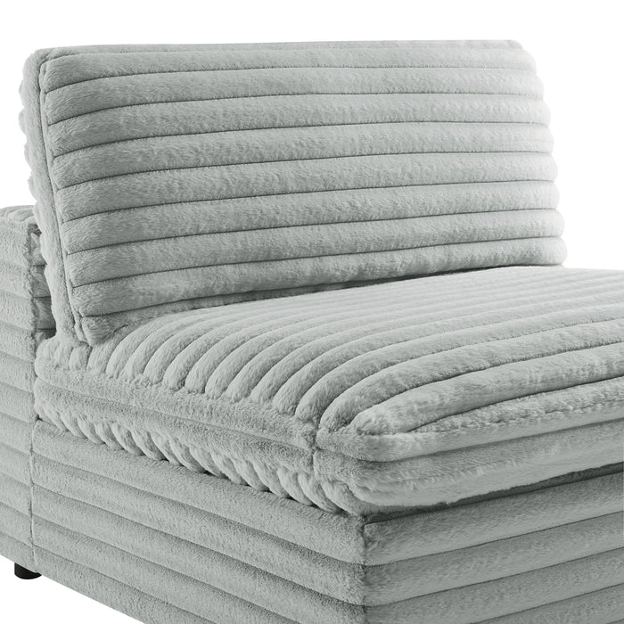 Jenny - rmless Slipper Chair - Gray