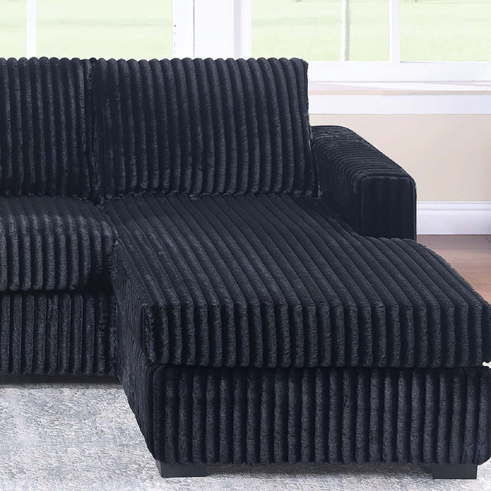 U-Shaped Sectional Set With Cushion Back Armless Chairs Right And Left Arm Chaise