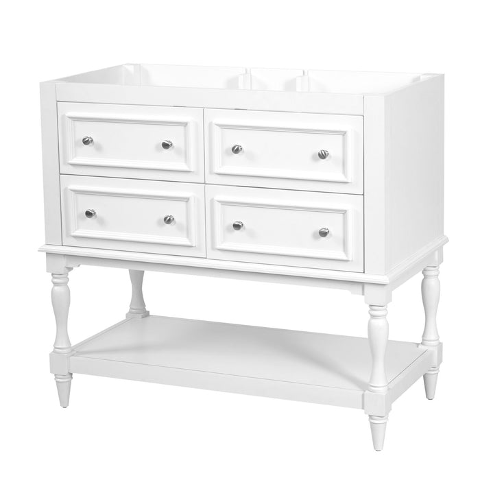 Modern Bathroom Vanity Cabinet With 4 Drawers