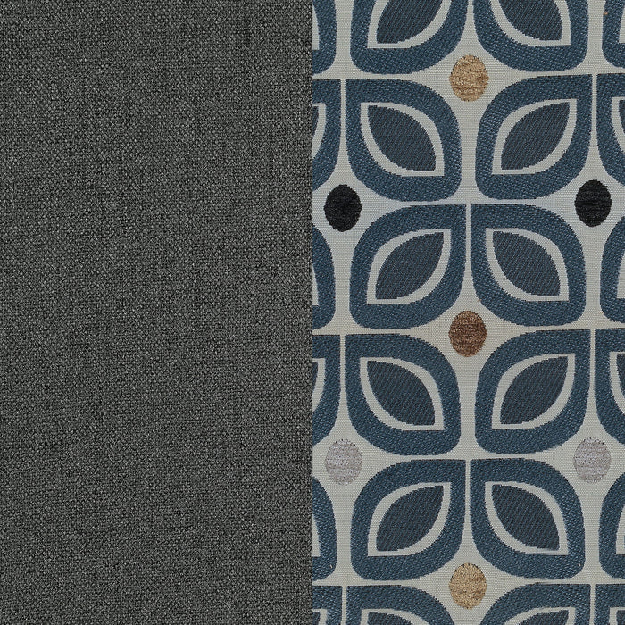 Balta - 2 Piece Loose Back Sectional With Ottoman Upholstered - Gray