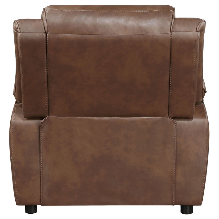 Worthington - Padded Arm Accent Chair - Dark Brown