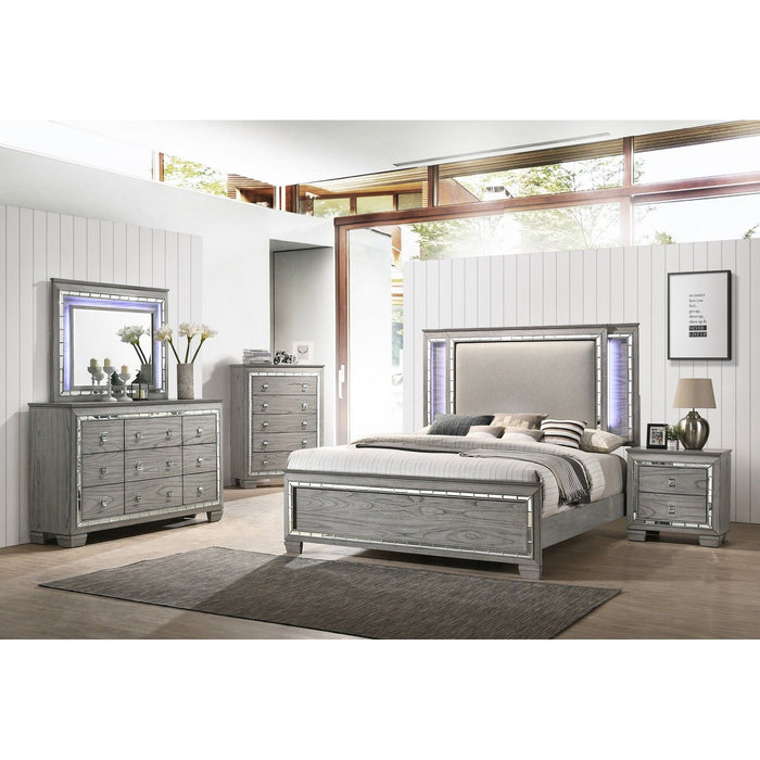 Antares - Mirror With LED - Light Gray