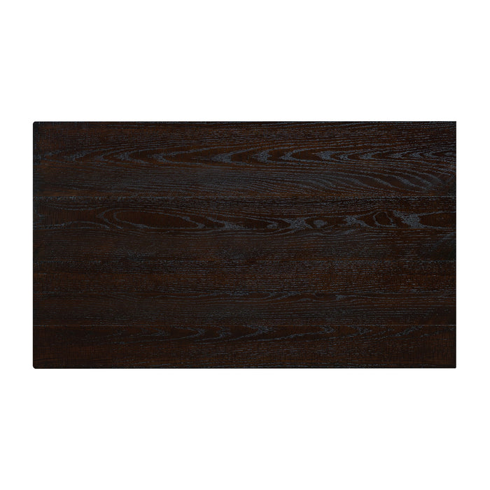 Rectangular Coffee Table With Open Storage Shelf For Living Room - Espresso