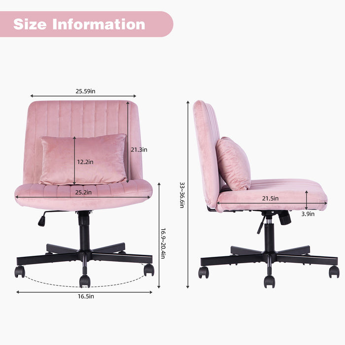 Criss Cross Office Chair With Adjustable Height, Ergonomic Design