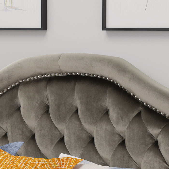 Kaarina - Contemporary Tufted Fabric Headboard