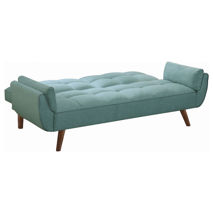 Laggarhem - Tufted Back Upholstered Sofa Bed - Turquoise