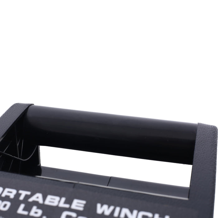 Reversible Electric Trailer Winch For Boats Up To 5000 Lbs With Galvanized Wire Rope And Casing - Black