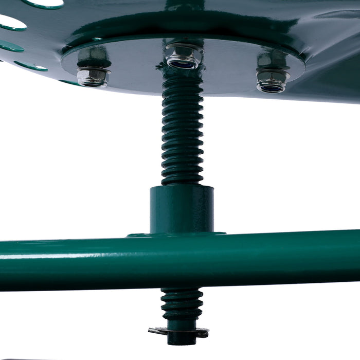 Rolling Garden Scooter Cart Seat With Wheels, 360 Swivel Seat, Tool Tray