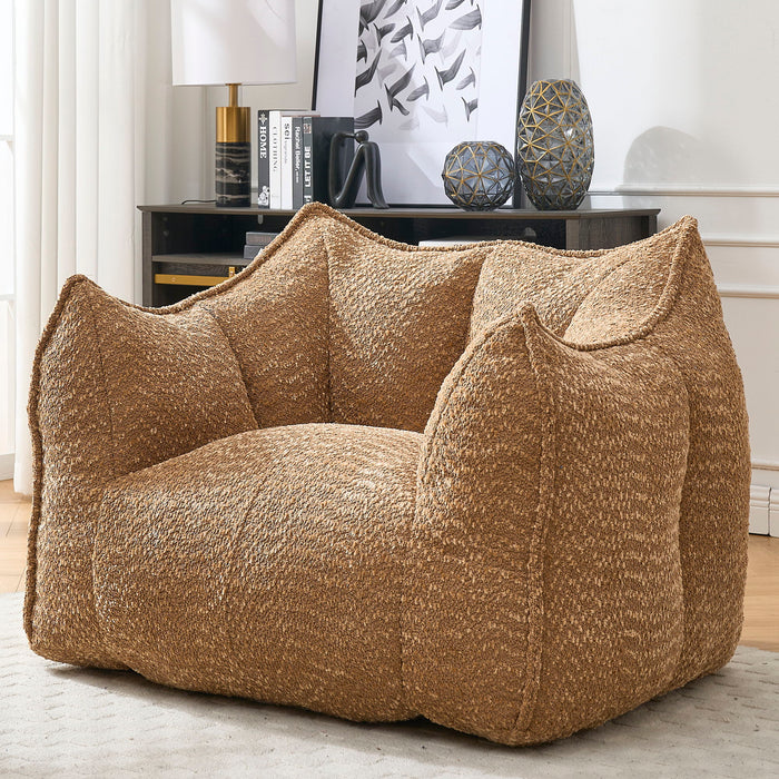 Comfortable Chenille Sofa Chairs With Highly Resilient Foam For Living Rooms And Bedrooms