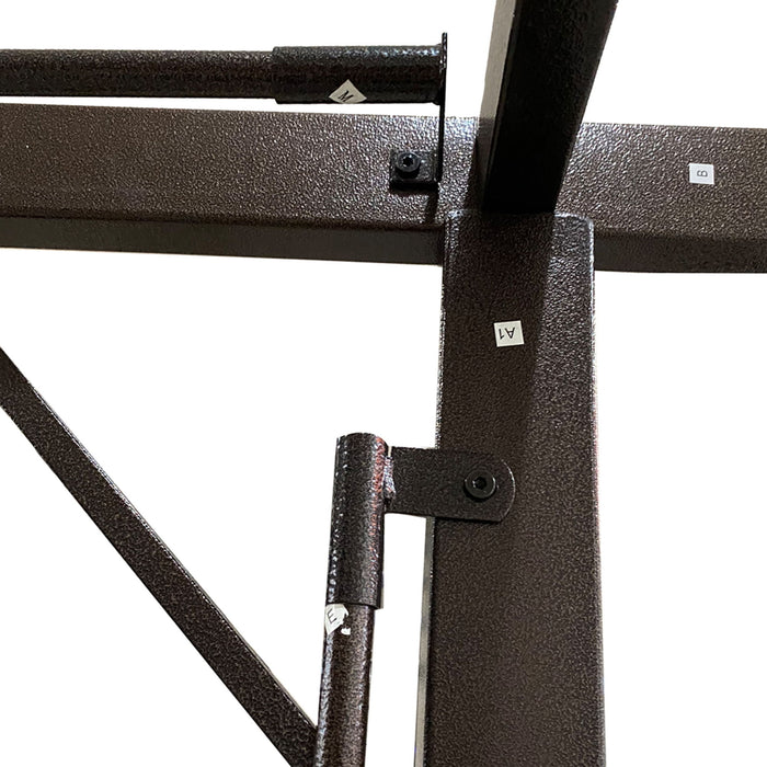 Outdoor Patio Pergola Gazebo - Steel Frame Sun Shelter With Retractable Canopy