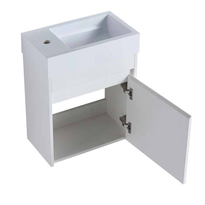 Sink Floating Bathroom Vanity With Soft Close Cabinet Door