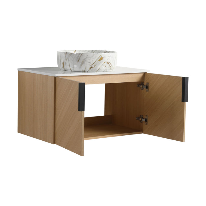 Wall Mounted Bathroom Vanity & Art Sink