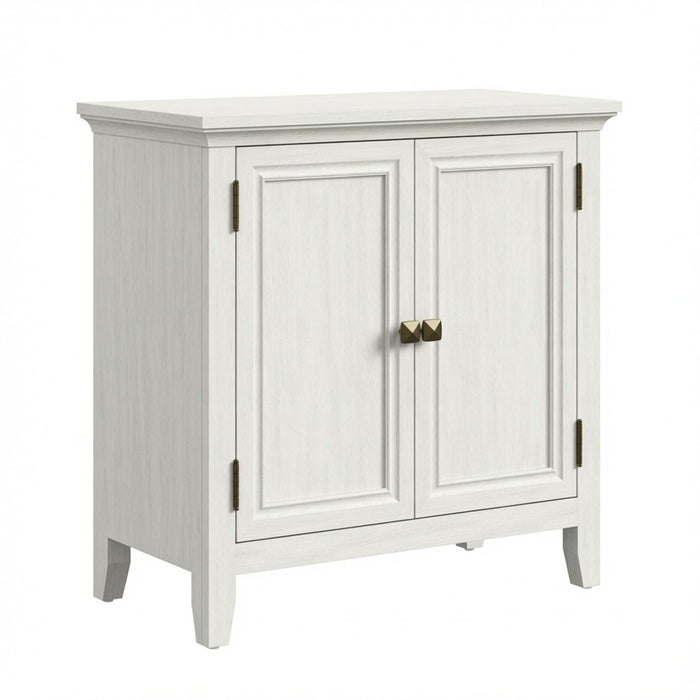 2 Door Buffet Cabinet With Adjustable Shelves - Matte White / Grayish