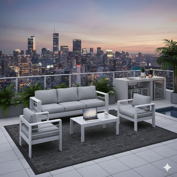 Outdoor Patio Set With All-Weather Thick Cushions