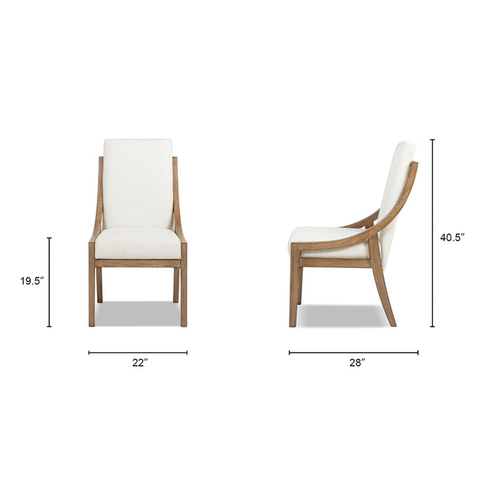 Lennox - High Back Upholstered Dining Chair (Set of 2) - Light Beige