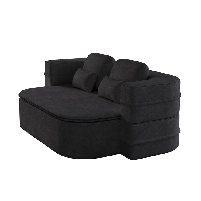 2 In 1 Foldable Sofa Bed With Multi Functional Blanket, Floor Lounge Sofa
