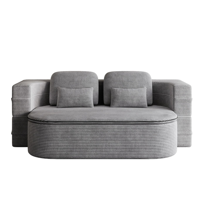 2 In 1 Foldable Sofa Bed With Multi Functional Blanket