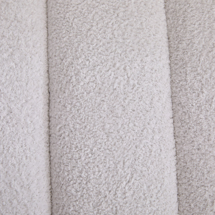 Modern Upholstered Armless Bed Bench With Channel Tufted Design