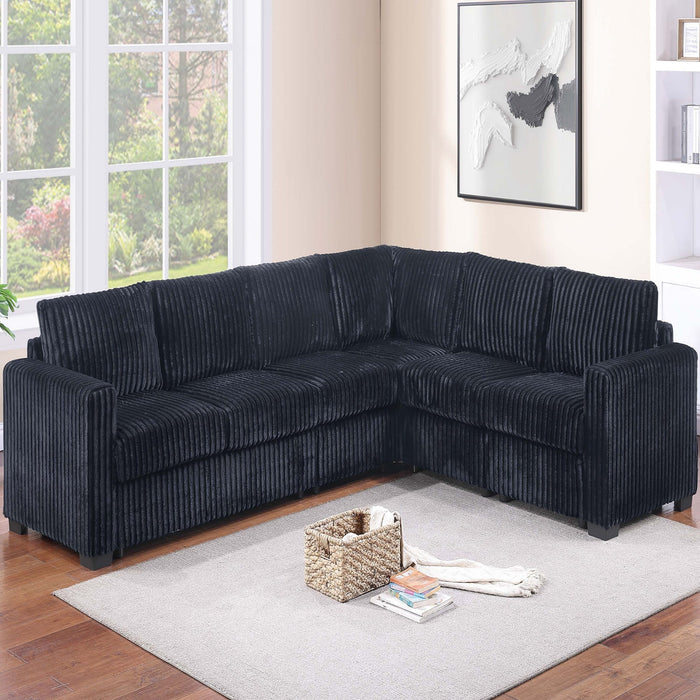 L-Shaped Sectional Set For Living Room