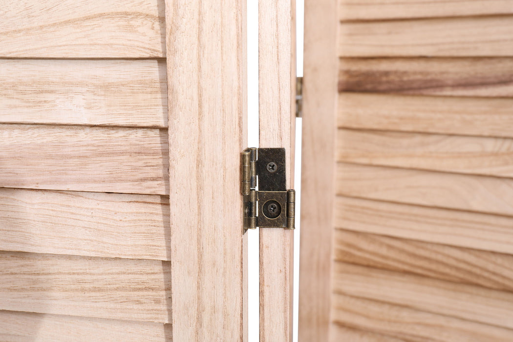 Panel Wooden Folding Room Divider