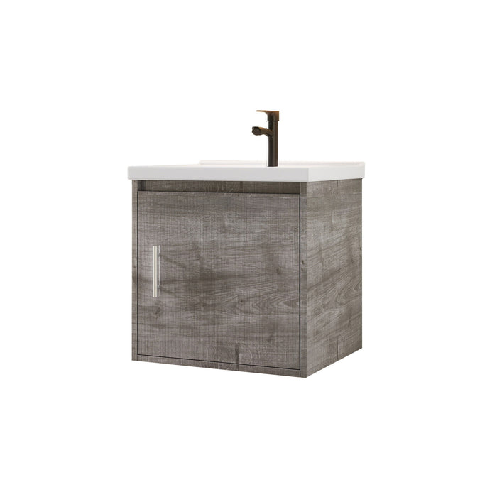 Floating Bathroom Vanity Combo, Wall Mounted Cabinet With Sink & Soft Close Doors For Small Bathrooms