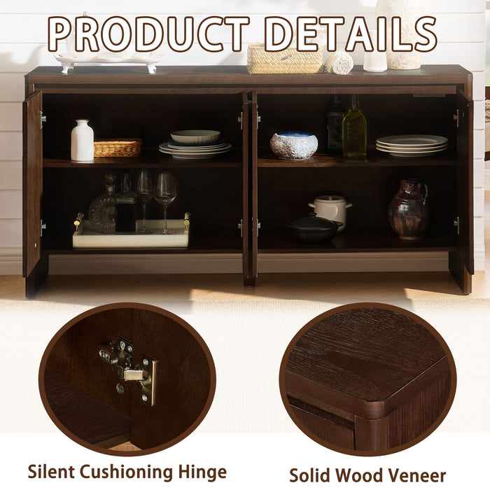 Sideboard Buffet Cabinet With Adjustable Shelves