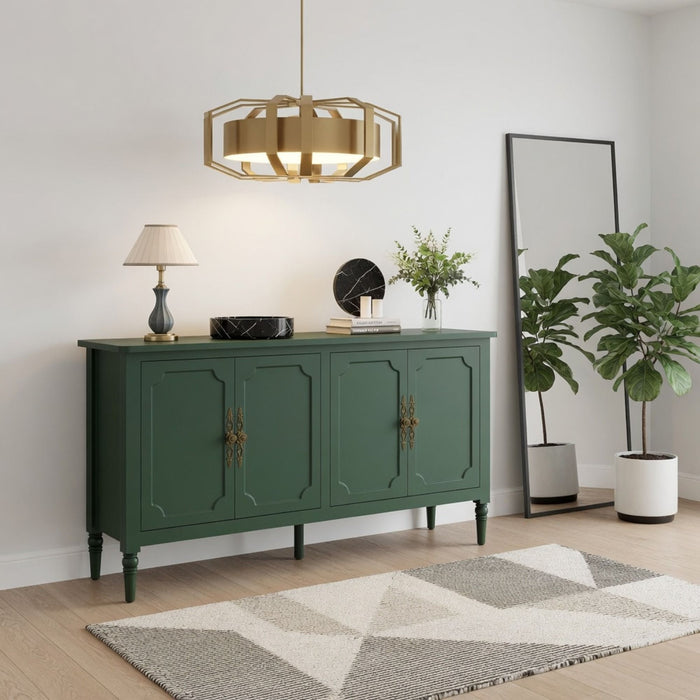 Vintage Buffet Cabinet With Adjustable Shelves