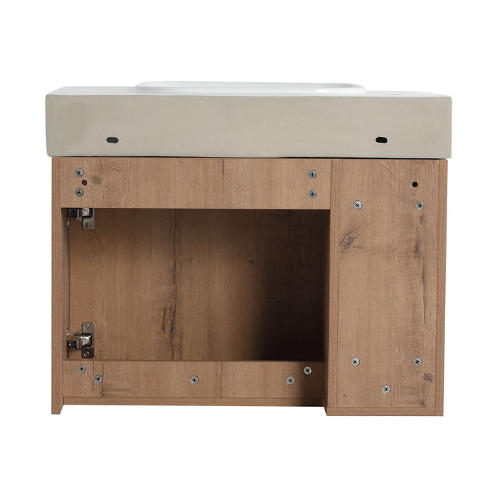 Sleek Design Freestanding Bathroom Vanity With Sink, Soft Close Door