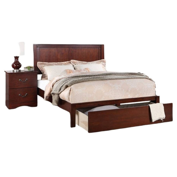 Bed With 2 Panel Headboard