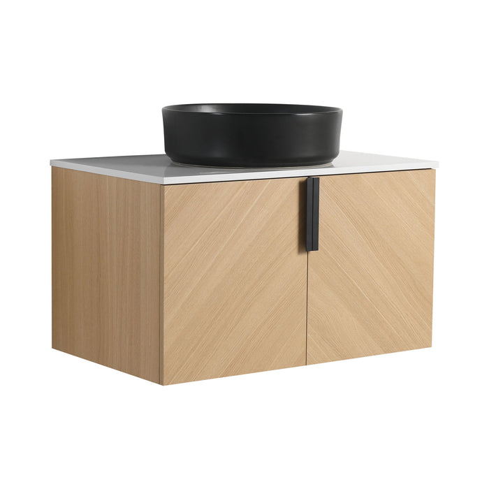 Wall Mounted Bathroom Vanity With Art Sink
