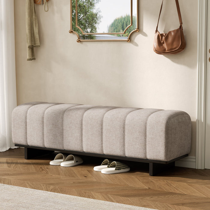 Indoor Dining Bench For Dining Room - Oatmeal