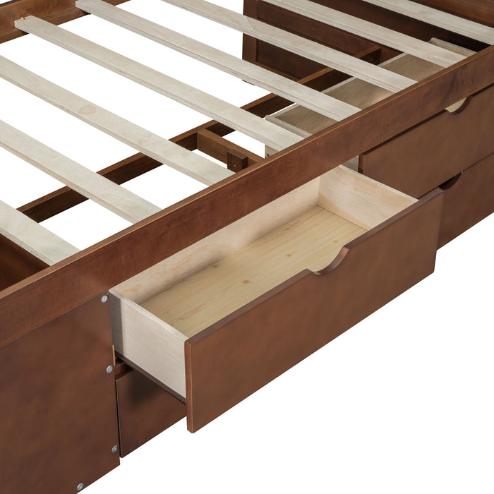 Daybed With Drawers And Shelves