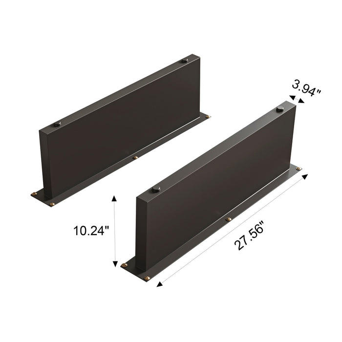 Square Floating Coffee Table For Living Room - Dark Walnut