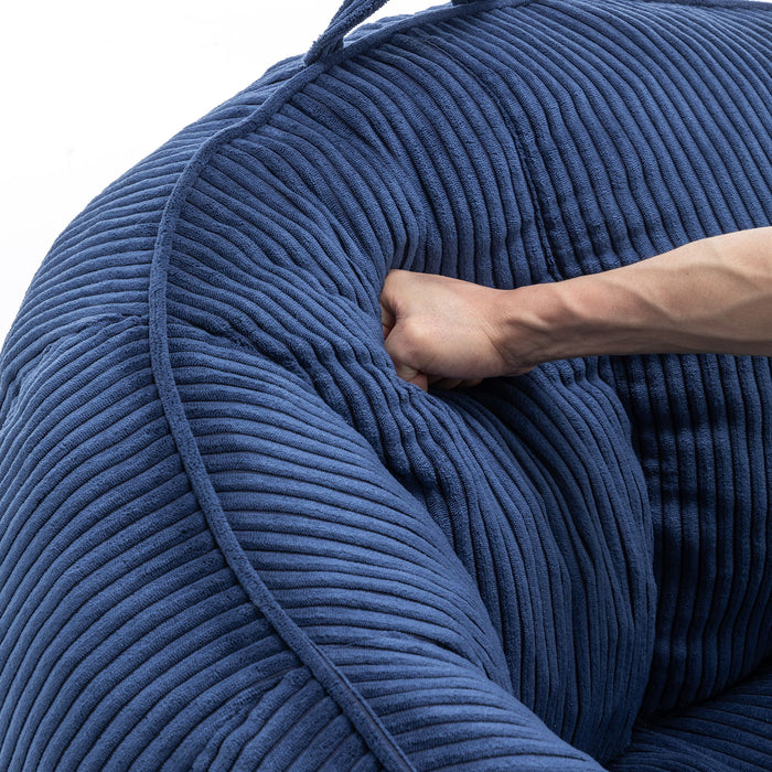 Giant Bean Bag Chair Sofa For Living Room - Dark Blue