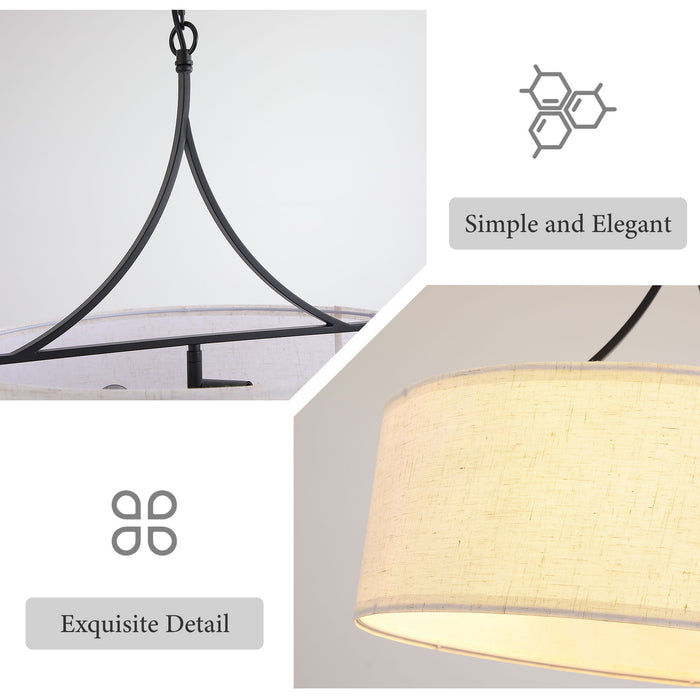 3 Light Drum Pendant Light