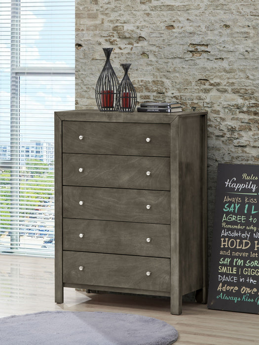 Transitional Elegant Storage Chest - Gray