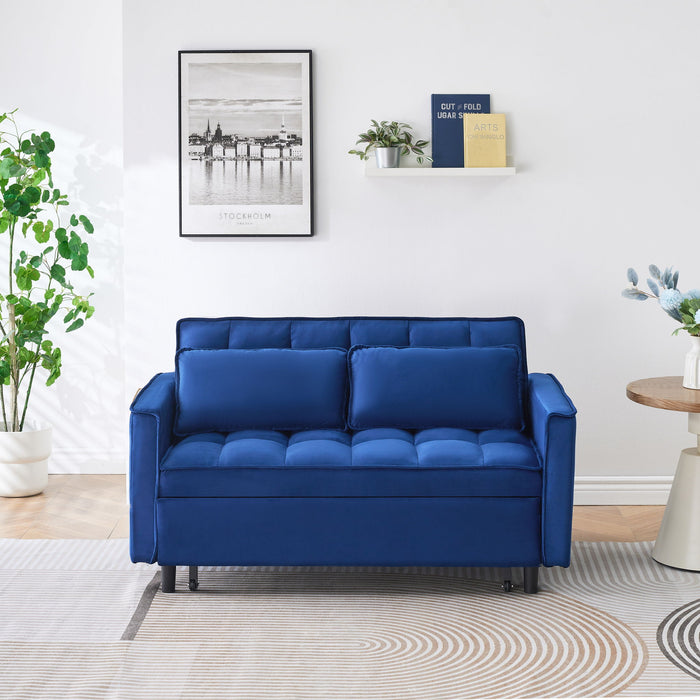 Sofa Bed With Pockets, 3 In 1 Convertible For Living Room