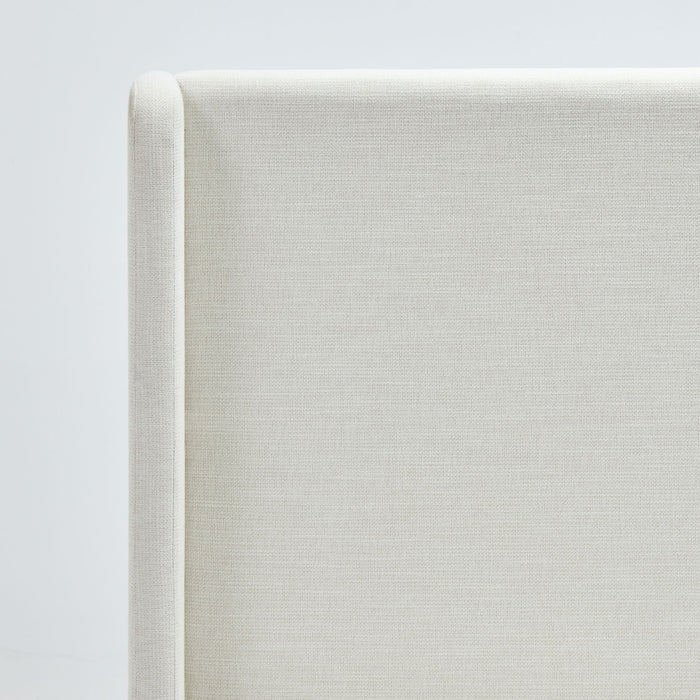 Caron - Upholstered Wingback Bed With High Headboard