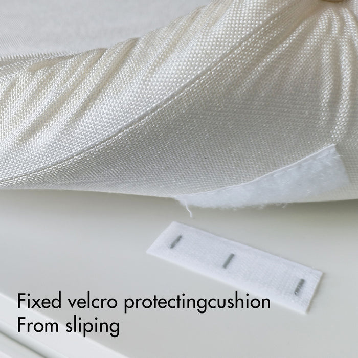 Wall Mounted Entryway Shelf With Hooks And Storage Bench Set - Off White