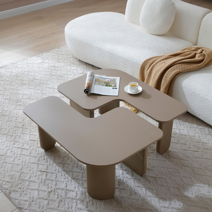 L-Shape Coffee Table For Living Room