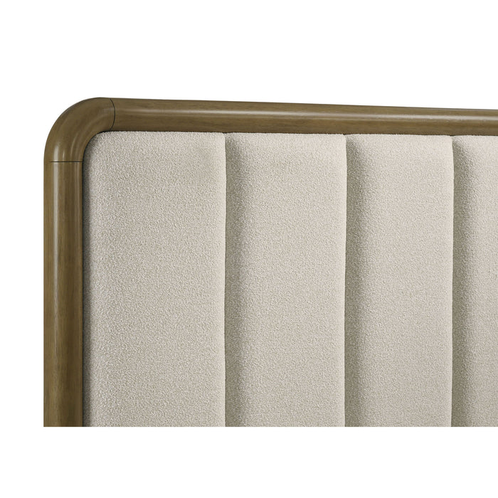 Bernardo - Eastern King Upholstered Bed - Nutmeg Brown